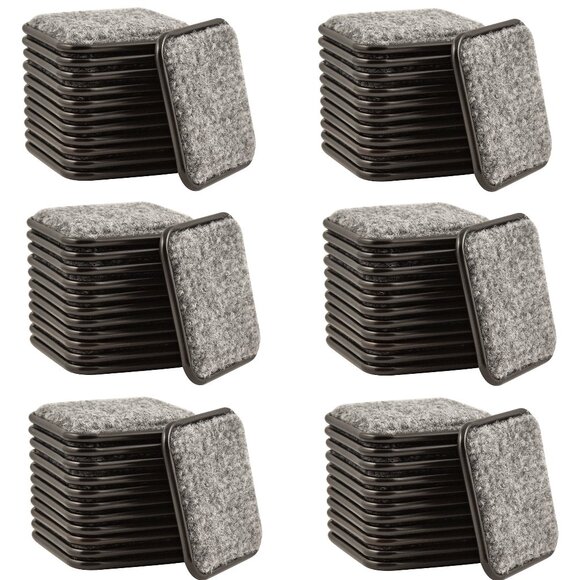 72PACK FURNITURE SLIDERS FOR HARDWOOD FLOORS, FURNITURE FLOOR PROTECTORS, SQUARE - Picture 5 of 15
